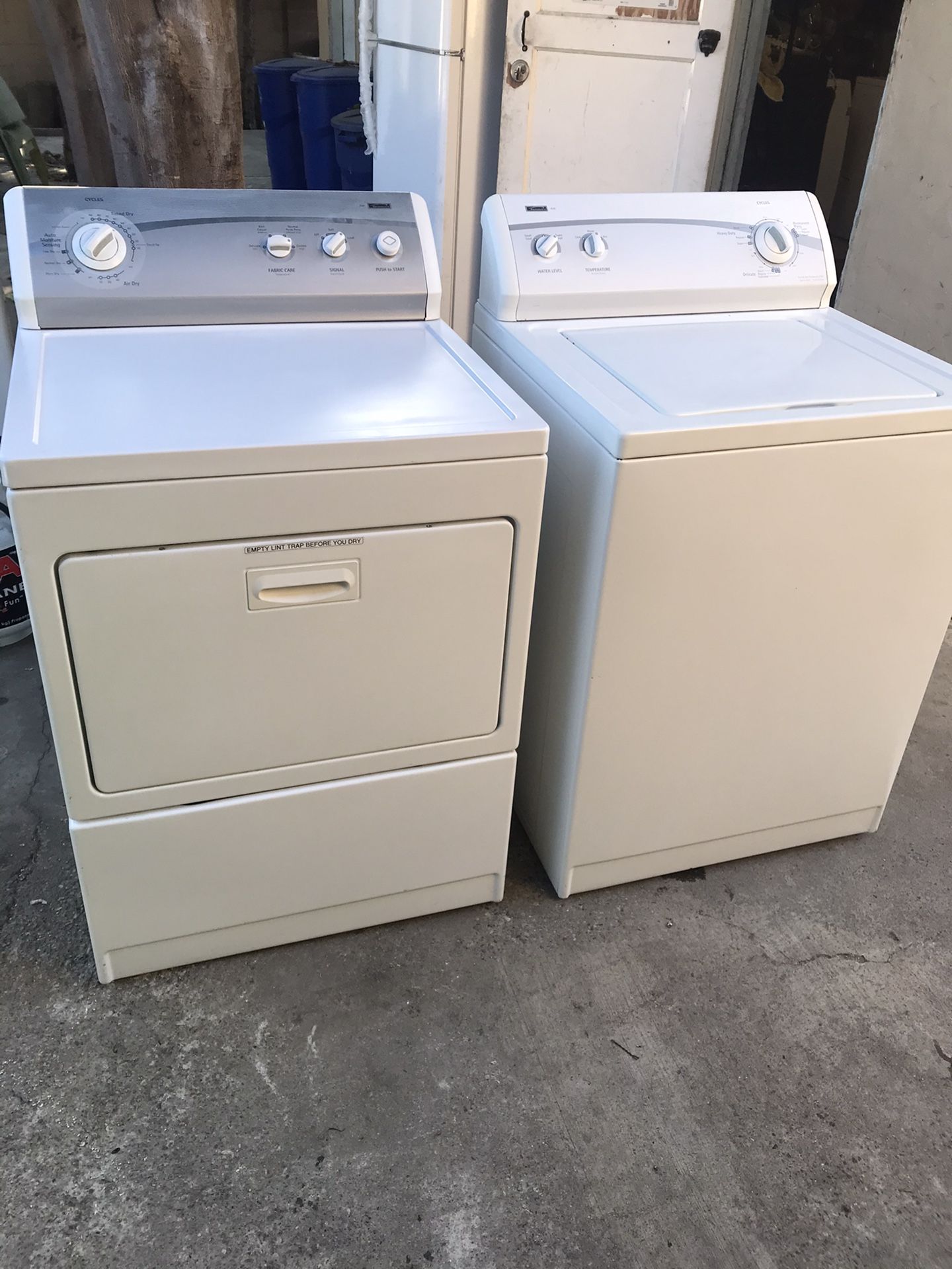 Washer and dryer