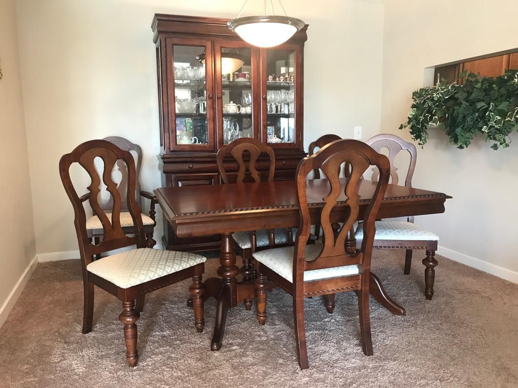 Dinner table and China cabinet