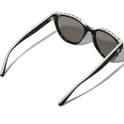 Authentic CHANEL CH5414 Women's  Butterfly Sunglasses, Black/ Beige
