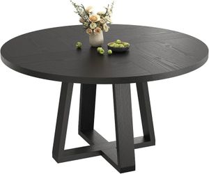 Garvee Round Modern Farmhouse Dining Table 47inch