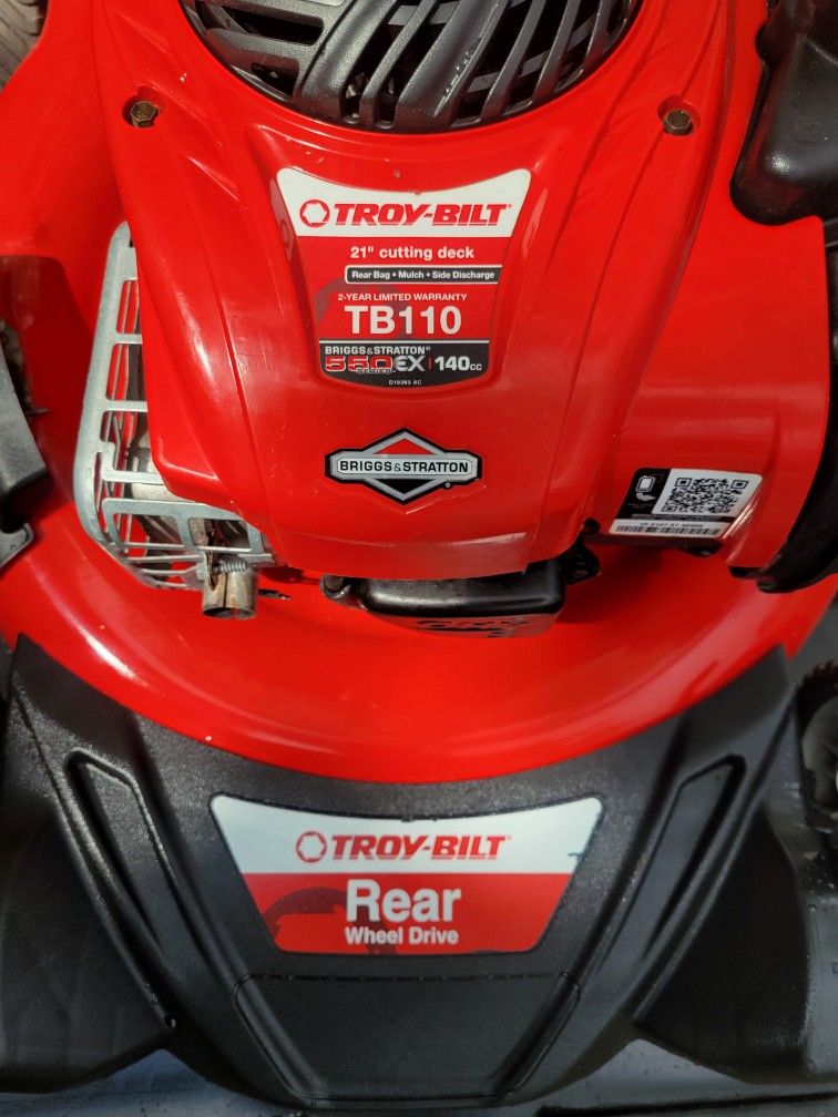 TROY-BILT TB110 550EX 140CC 21"CUT REAR-DRIVEN SELF-PROPELLED MOWER 