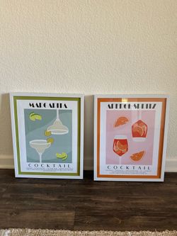 Framed drink prints!