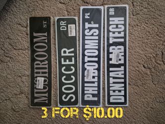 Tin signs