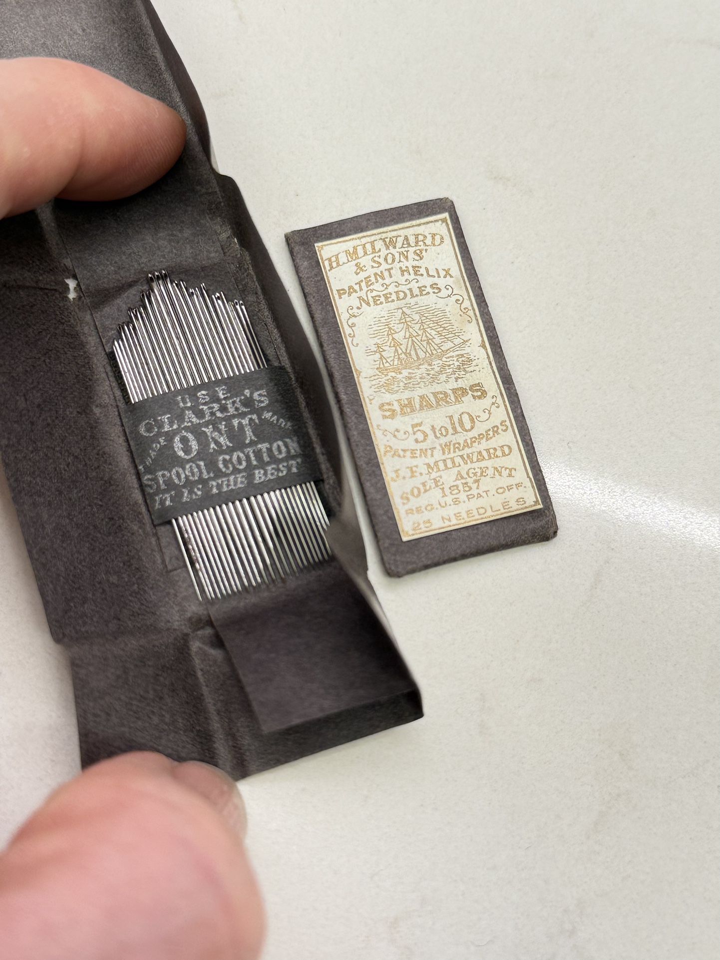Vintage H. Milward & Sons Helix Sharps Needles