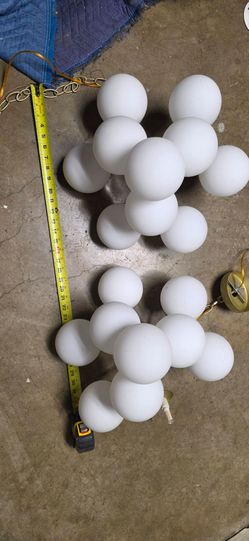 Modern mid century Bubble Globe Chandeliers