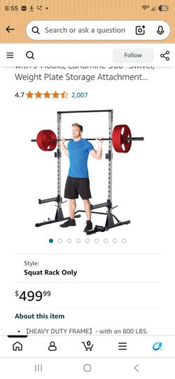 Squat rack and bench
