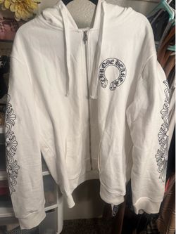 Chrome Hearts White Zip up Jacket