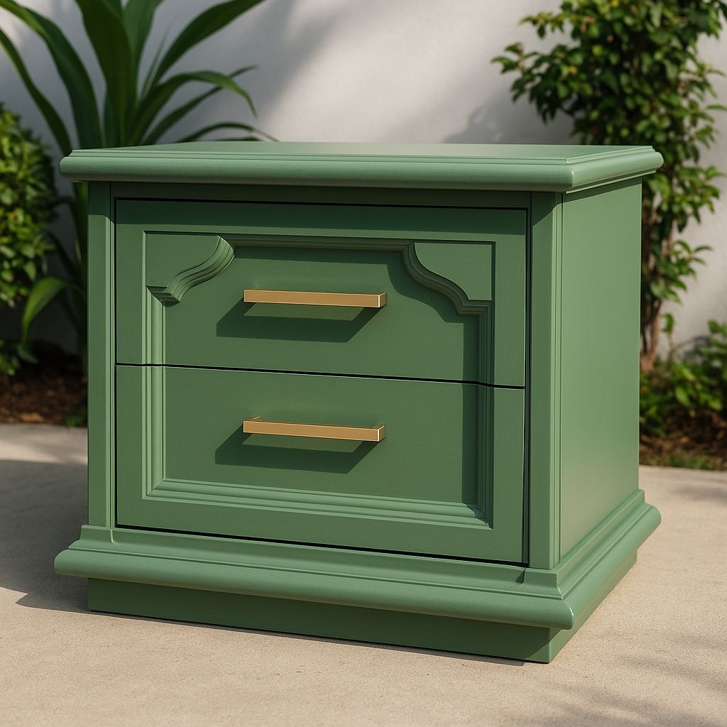 Royal Orchid Green Nightstand