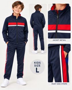 Kids Navy Tracksuit Set Size Large
