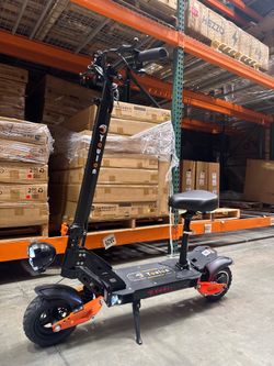 Electric scooter with seat