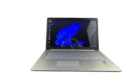HP 17.3" Touchscreen Laptop — i5 11th Gen, 12GB RAM, SSD + 1TB, NVIDIA — Like New
