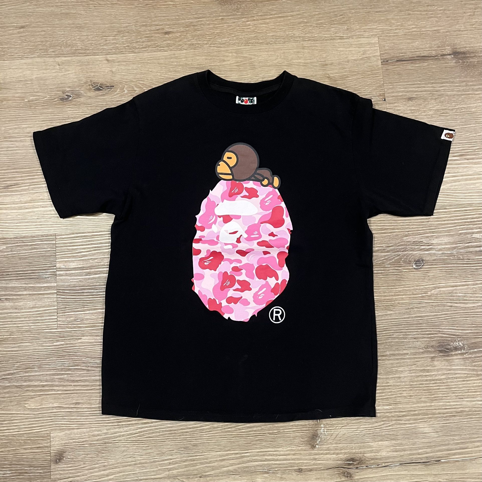 Bape - Baby Milo on Ape Head - Pink Camo / Black - XL - Used for