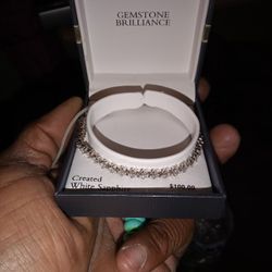 Gemstone Brilliance White Sapphire Bracelet