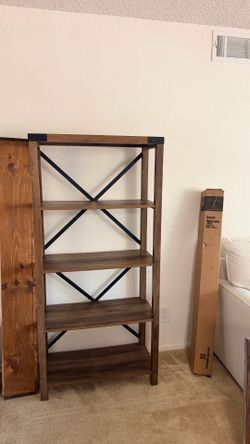 Wood bookshelf