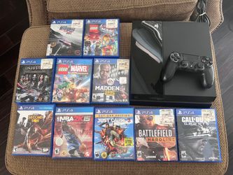 Sony PlayStation PS4 Game Console With One Controller And 10 Games