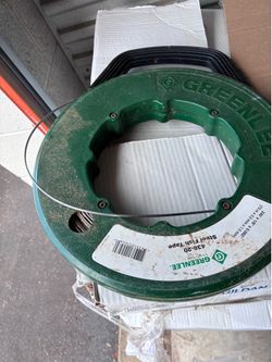 Greenlee Steel Fish Tape 438-20 Used 240’ X 1/8” X 0.060”