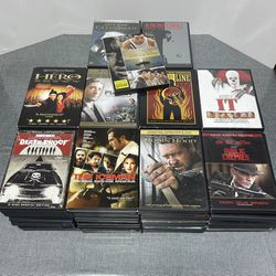 Lot of 101 Dvds Action, Drama, Horror