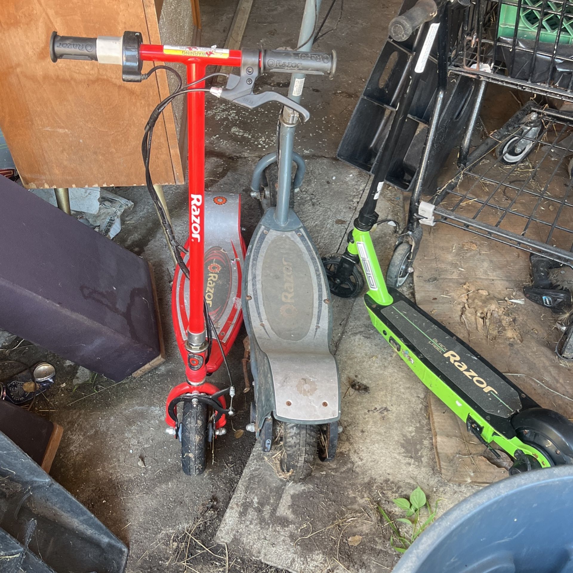 Razors, electric bikes