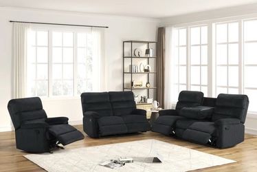 Albert Black Reclining 3pc 🤓🍀🌺🙈🥸🔥😎
