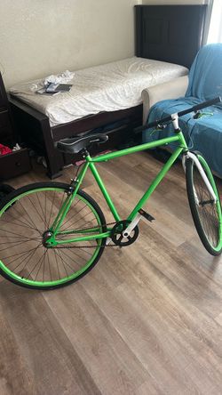 Green Single Speed Fixed Gear Bike