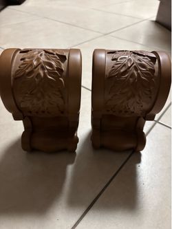 Decorative Curtain Rod Brackets Set of 2