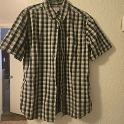 Carhartt Men's Plaid Button-up Shirt Size Large
