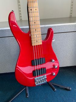 Peavey Red 5-String Electric Bass Guitar