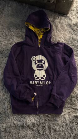 Baby Milo inside out Bape hoodie