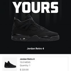 Jordan 4 Black Cat 