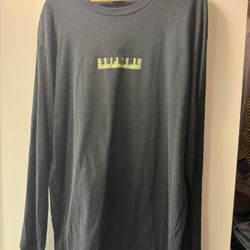 Supreme Logo Long Sleeve Tshirt 