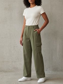 Bailey 44 High-Waist Wide-Leg Cargo Pants XS size