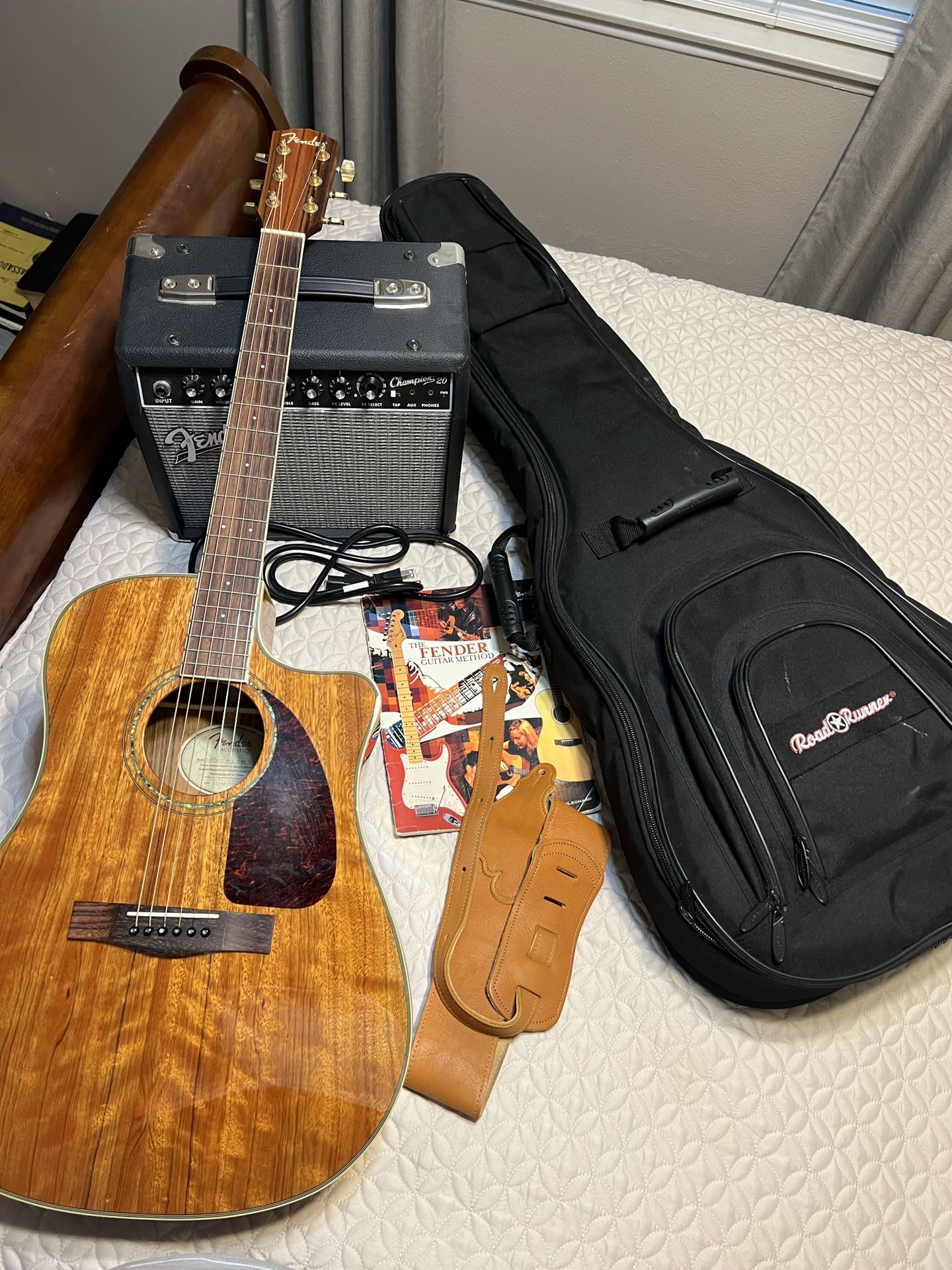Fender Acoustic Guitar And Amp