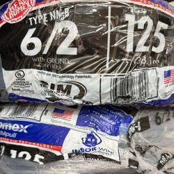 6/2 Romex Wire  125ft Copper Cable ( Price Is Firm )