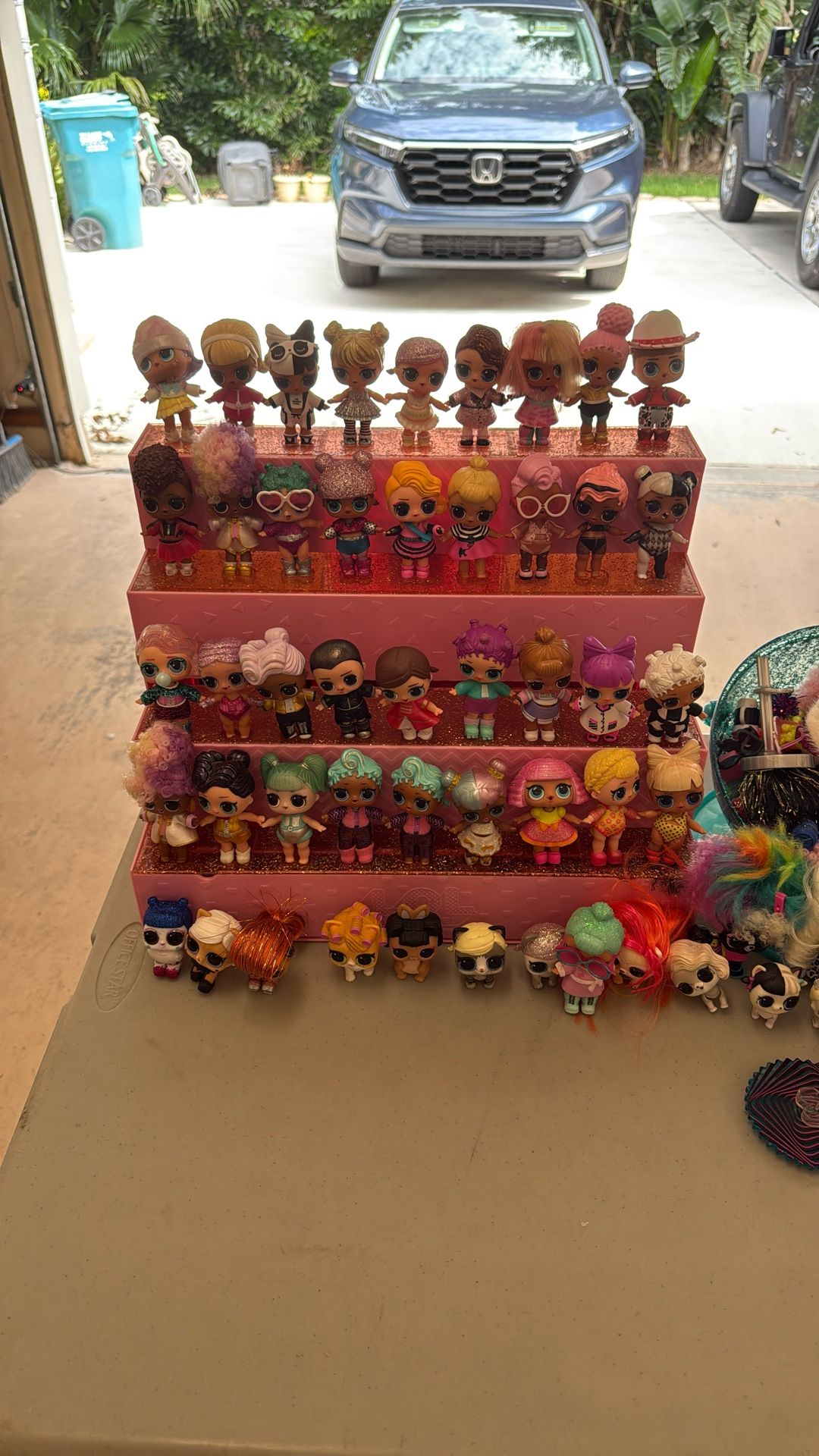 Lol Surprise Dolls & display cases