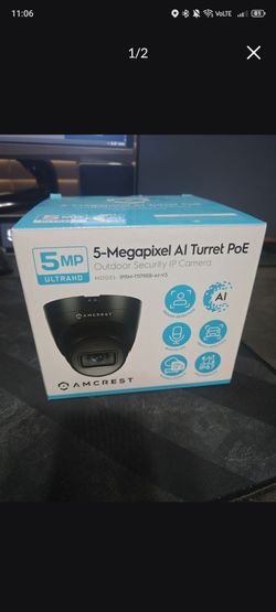 Amcrest 5MP Turret AI POE Camera