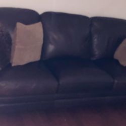  Brown Leather Coach Accent Piece – 1 of 3 in Set (Barely Used!)