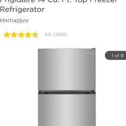 Frigidaire energy star 13.9 ft.³ top mount refrigerator