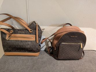 MK purse and backpack and wallet