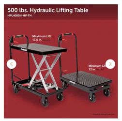 Husky 500 lb. Hydraulic Lift Table