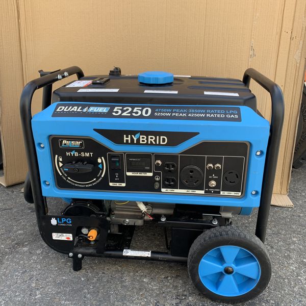 Pulsar Hybrid 5,250/4,250Watt Dual Fuel Gasoline/Propane Powered