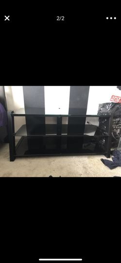 Tempered glass tv stand