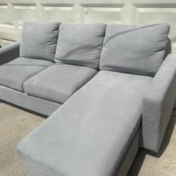 Free Delivery 🚚 Grey L Shape Sectional Couch