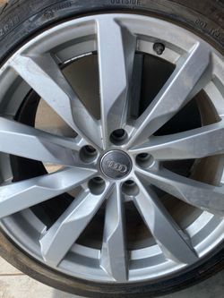 OEM Audi 18” Factory Wheels & Tires - Set of 4 - 8W0 601 025 AL - Fits A4/A5