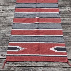 WOOL INDIAN STYLE THROW 60X30