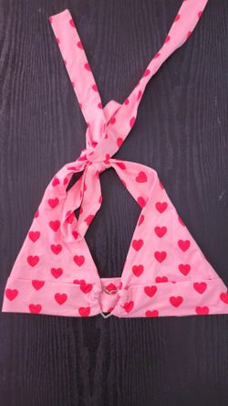 Cute Pink and Red Heart Top