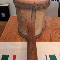 Antique Double Banded Large Wooden Circus Mallet Sledgehammer Primitive BohoTool Strongman Mallet 