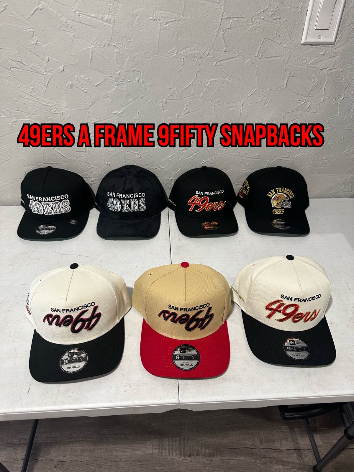 NFL New Era San Francisquito 49ers 9fifty Patch A Frame SnapBack Hats