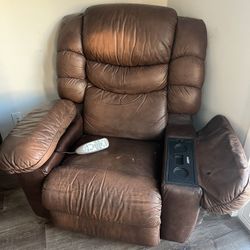 FREE La-Z-Boy Leather Massaging Recliner Chair