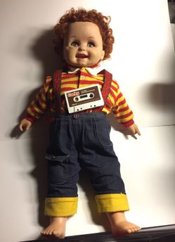 Original Vintage Playmates Cricket's brother CORKY talking boy doll Like Chucky