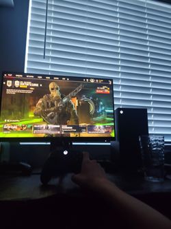 Microsoft Xbox Series X Console with monitor